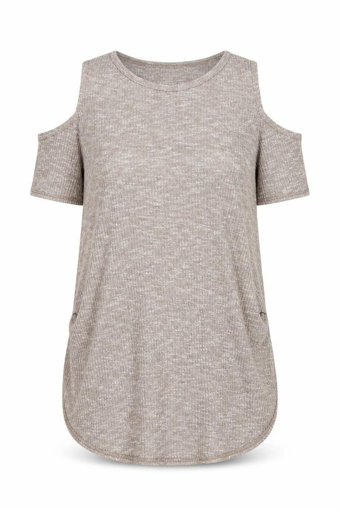 me. Womens Brown   Basic Blouse Size S