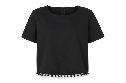 Womens UK Size 10 Missguided Black Basic Blouse