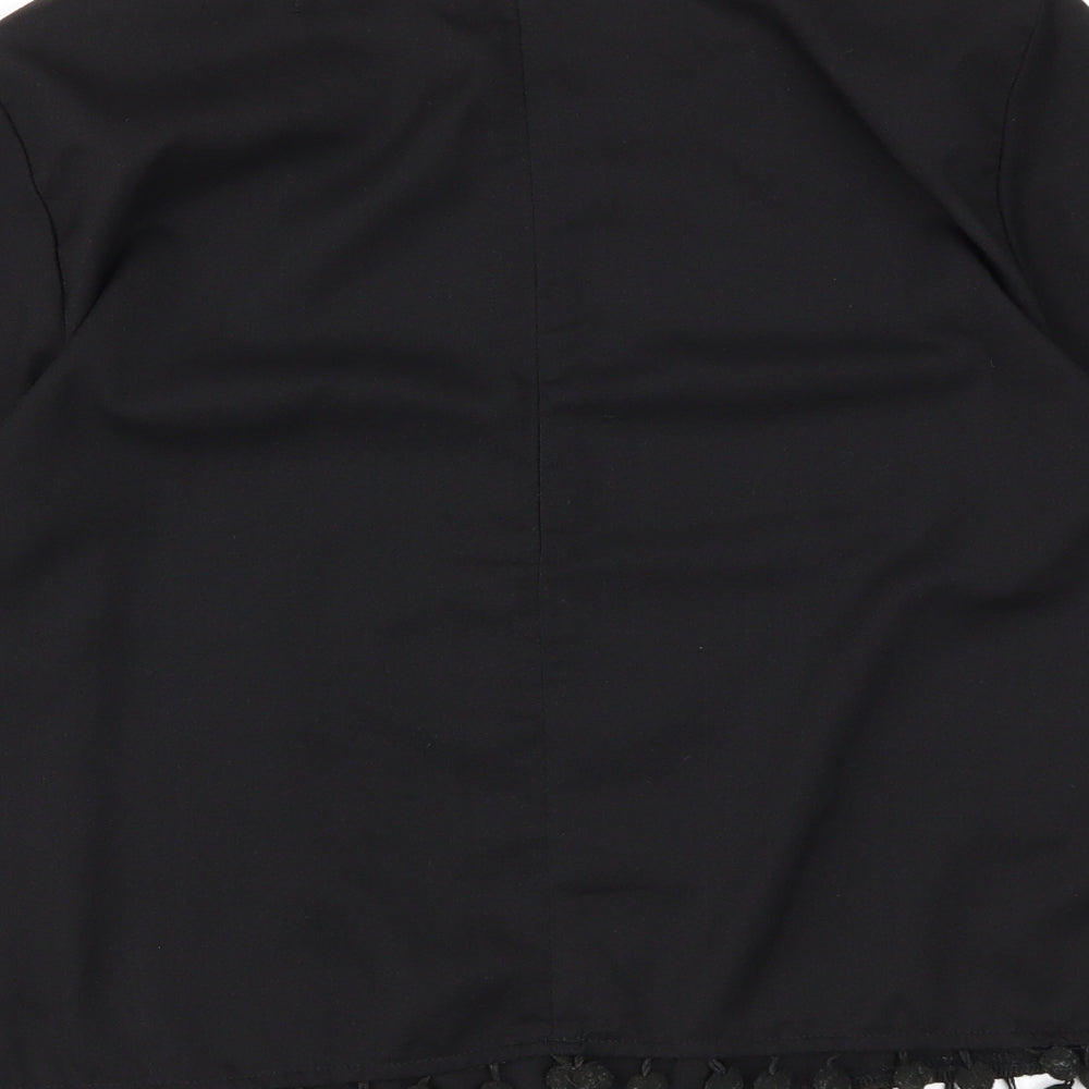 Womens UK Size 10 Missguided Black Basic Blouse