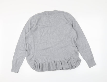 H&M Womens Grey   Pullover Jumper Size M