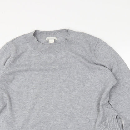 H&M Womens Grey   Pullover Jumper Size M