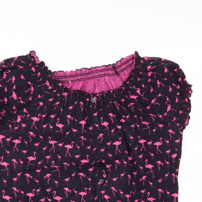 Womens UK Size 16 Preworn Black Basic Blouse