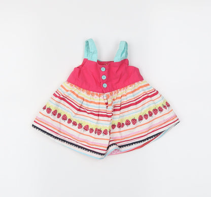 George Boys Pink Striped  Trapeze & Swing  Size Newborn