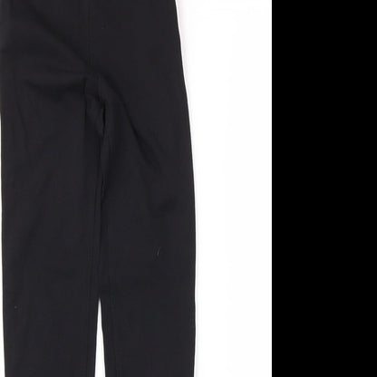 H&M Girls Black   Capri Trousers Size 8-9 Years