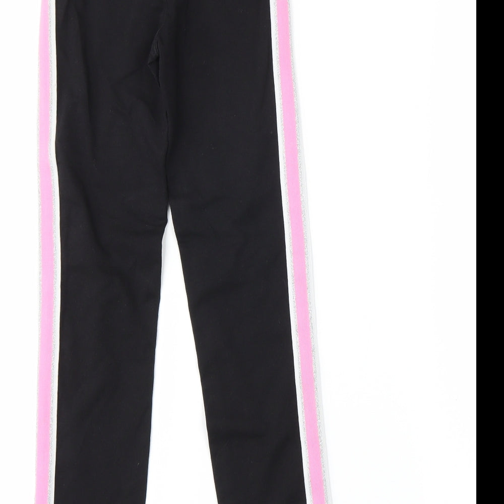 H&M Girls Black   Capri Trousers Size 8-9 Years