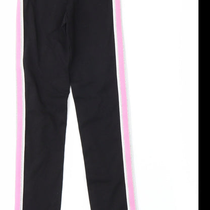 H&M Girls Black   Capri Trousers Size 8-9 Years