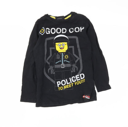 Duck & Dodge Girls Black   Basic T-Shirt Size 7-8 Years