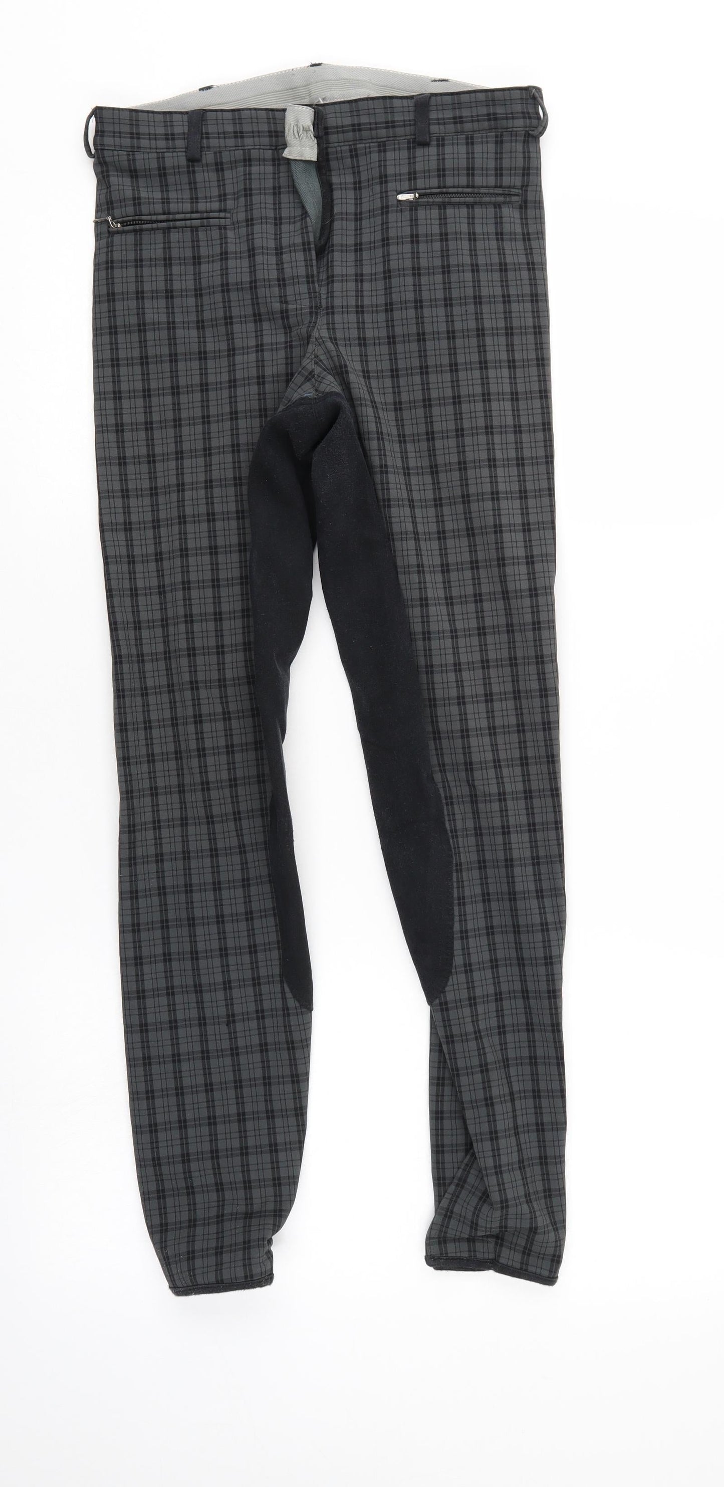 Preworn Womens Grey   Compression Leggings Size 28 in L27 in - Horse riding chaps