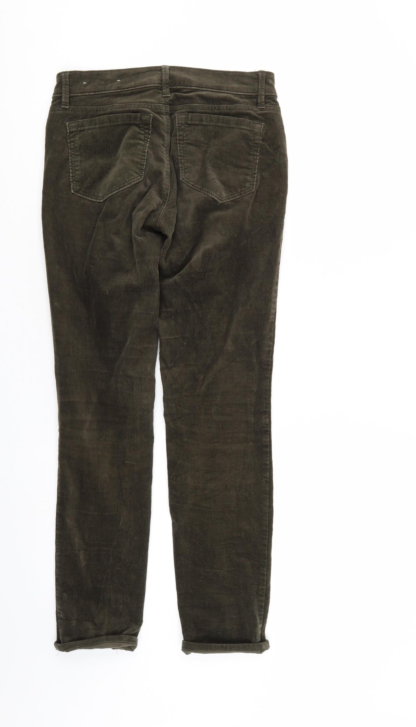 Ann Taylor Womens Green  Corduroy Trousers  Size 26 in L27 in