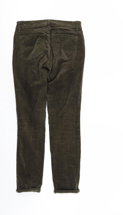 Ann Taylor Womens Green  Corduroy Trousers  Size 26 in L27 in