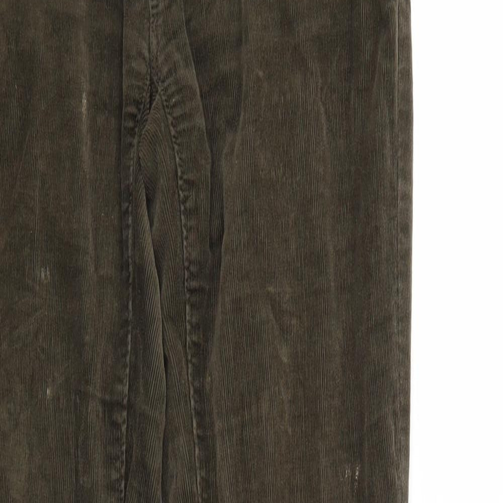 Ann Taylor Womens Green  Corduroy Trousers  Size 26 in L27 in
