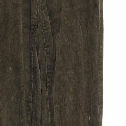 Ann Taylor Womens Green  Corduroy Trousers  Size 26 in L27 in
