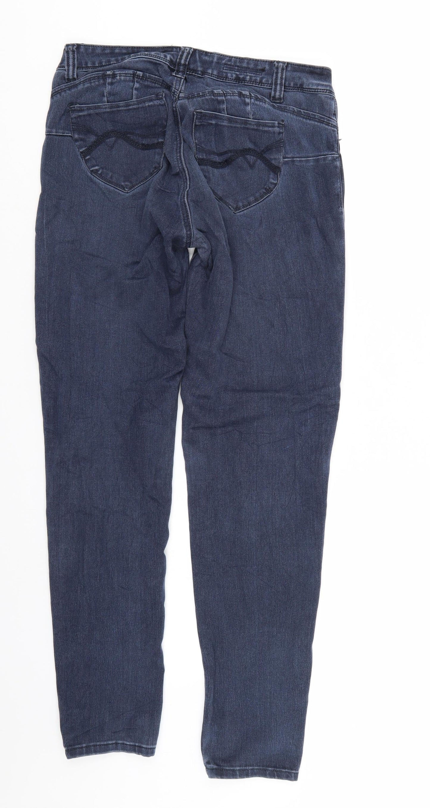 Hot Kiss Womens Blue  Denim Skinny Jeans Size 10 L29 in