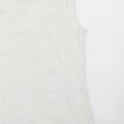 Womens UK Size  Preworn White Basic Blouse