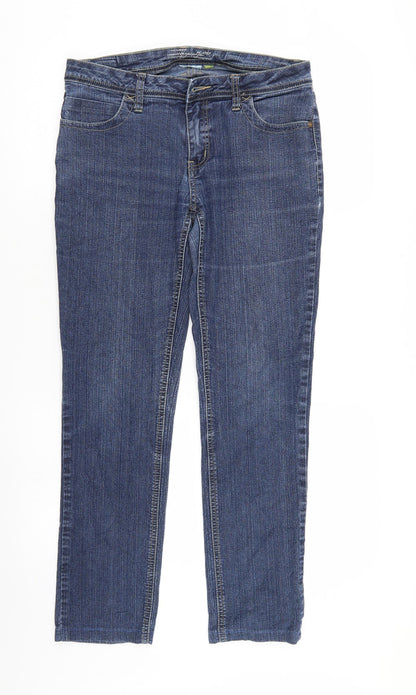 Womens UK Size 31 in Preworn Regular Fit Straight Blue Jeans