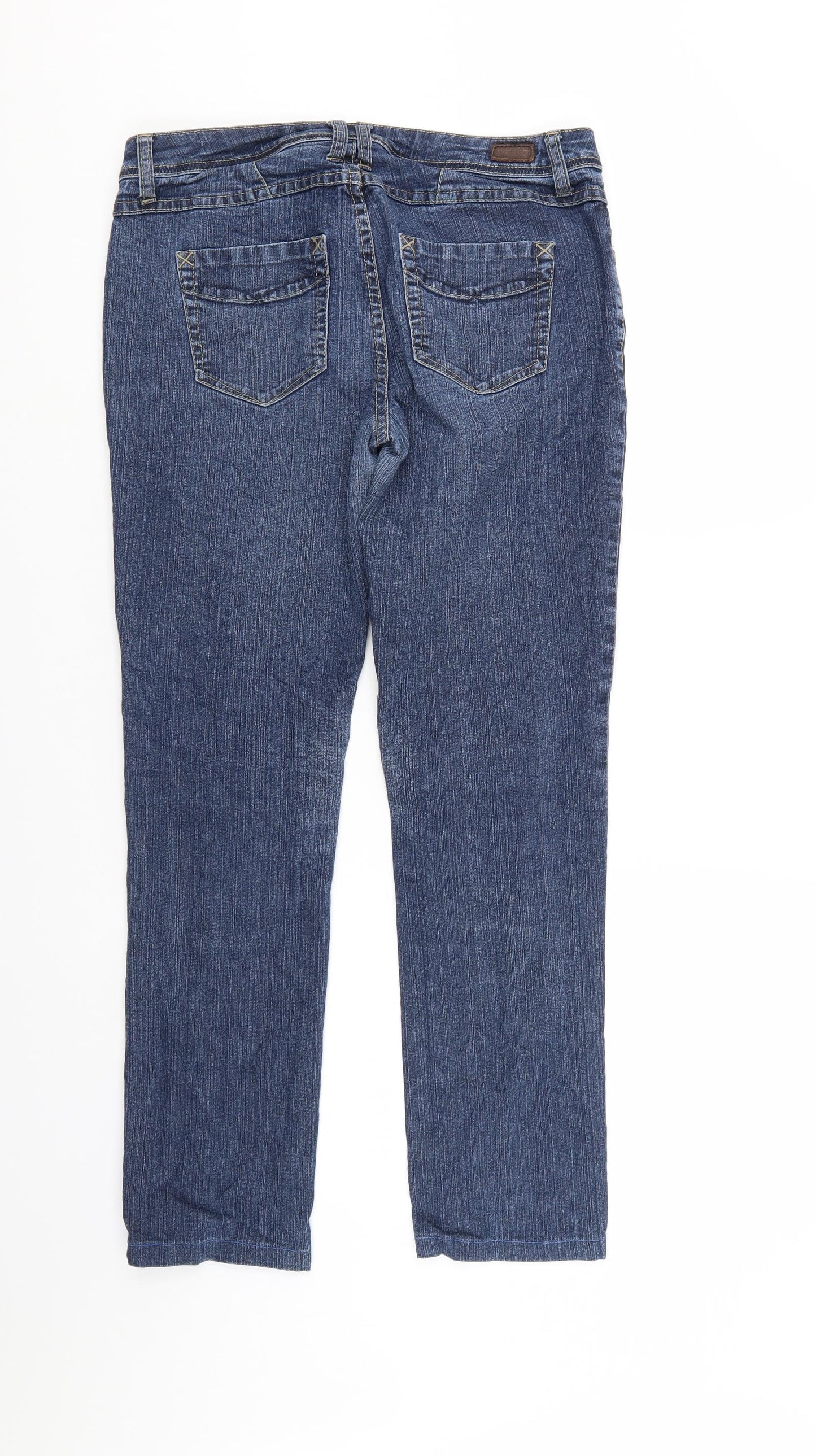 Womens UK Size 31 in Preworn Regular Fit Straight Blue Jeans