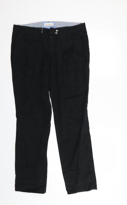 ESPIRIT Womens Black  Denim Straight Jeans Size 12 L29 in