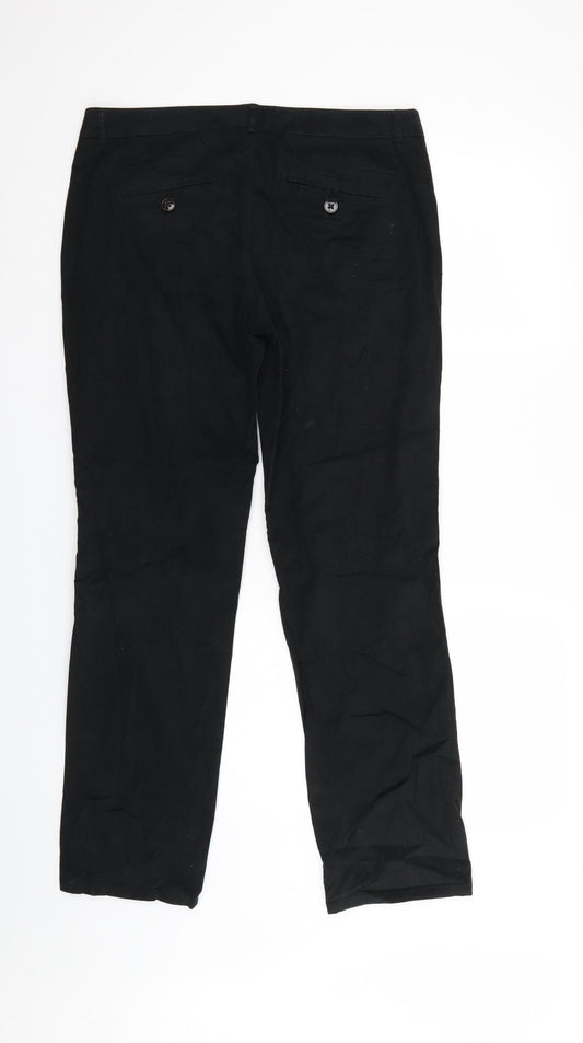 ESPIRIT Womens Black  Denim Straight Jeans Size 12 L29 in