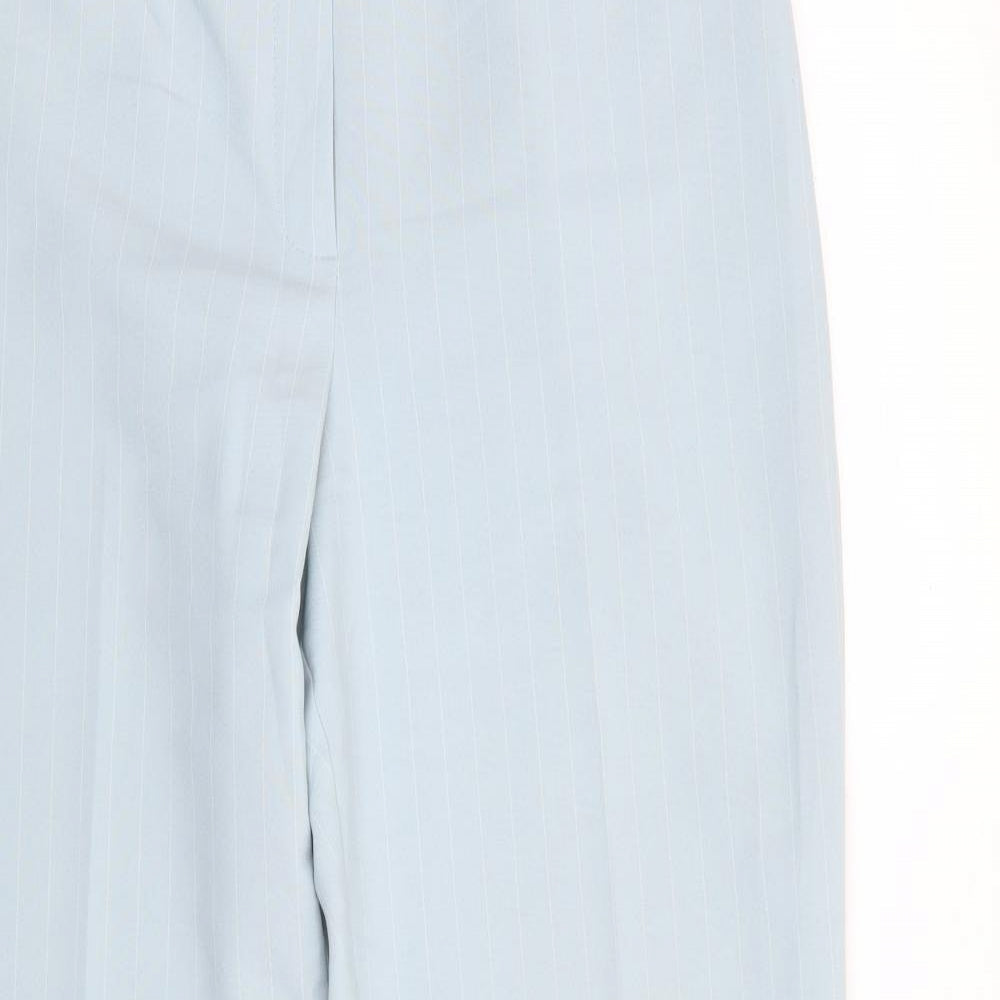 Essential Style Womens Blue Striped  Trousers  Size 14 L27 in