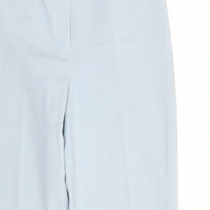 Essential Style Womens Blue Striped  Trousers  Size 14 L27 in