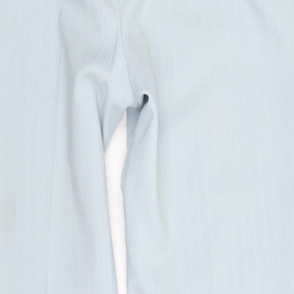 Essential Style Womens Blue Striped  Trousers  Size 14 L27 in