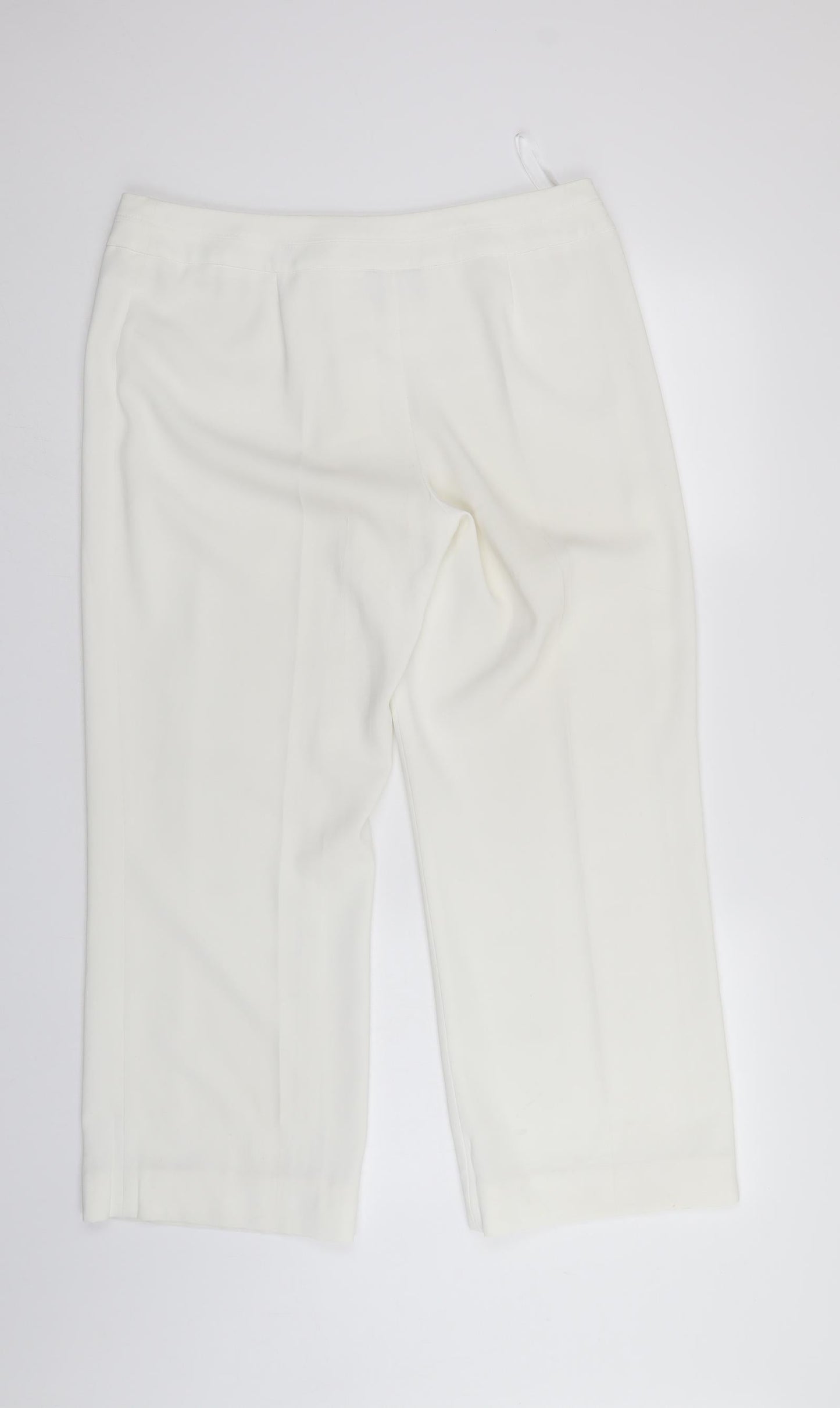 BHS Womens White   Sweatpants Trousers Size 14 L26 in