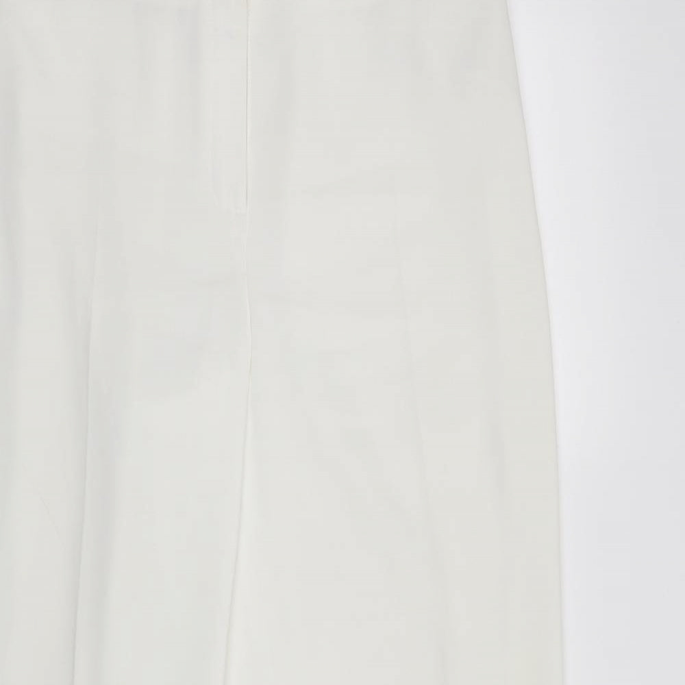 BHS Womens White   Sweatpants Trousers Size 14 L26 in