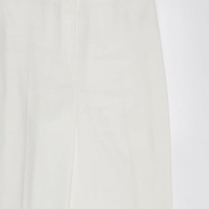BHS Womens White   Sweatpants Trousers Size 14 L26 in