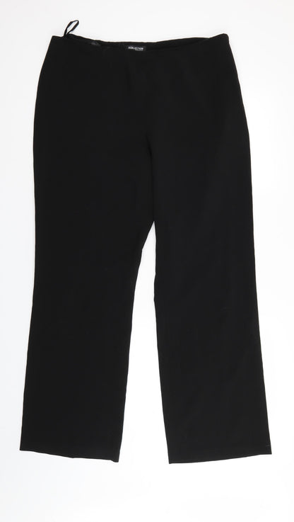 Debenhams Womens Black   Trousers  Size 16 L29 in