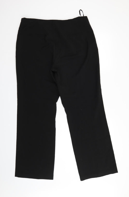 Debenhams Womens Black   Trousers  Size 16 L29 in