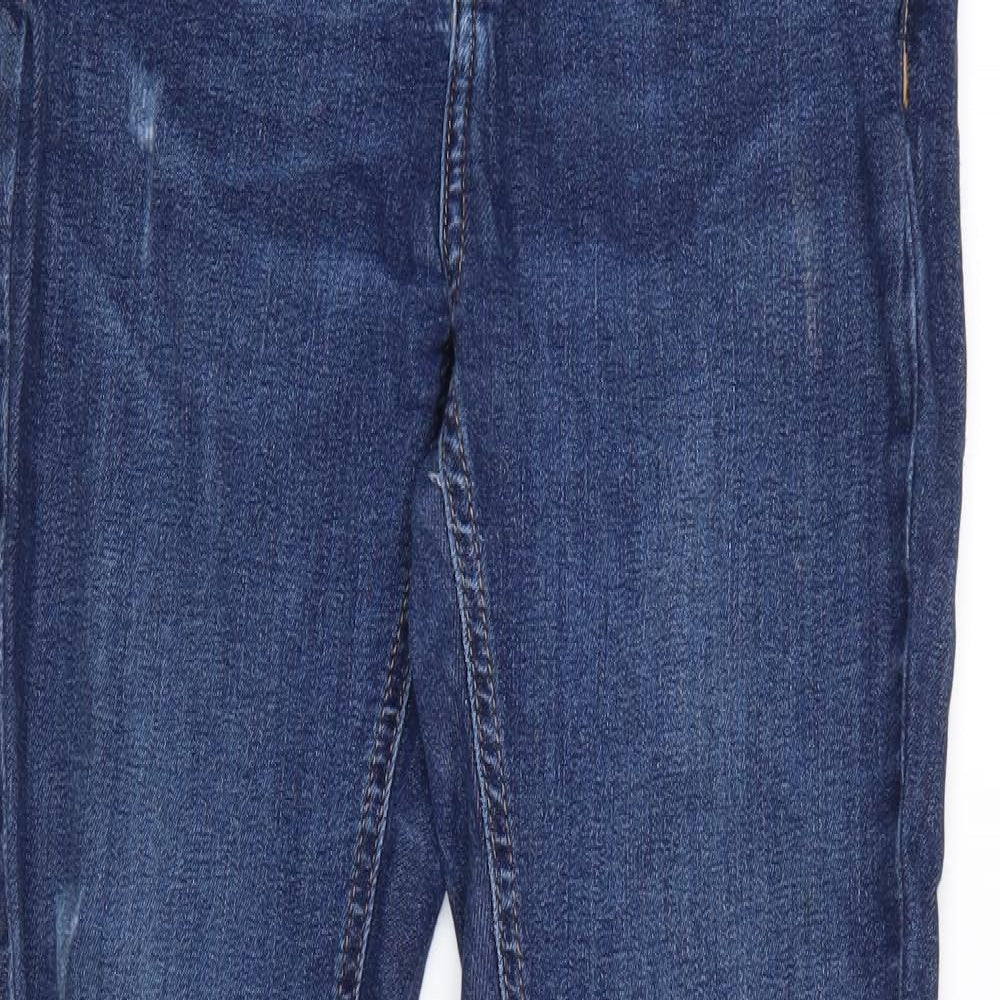 Denim & Co. Womens Blue  Denim Tapered Jeans Size 6 L28 in