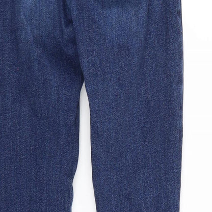 Denim & Co. Womens Blue  Denim Tapered Jeans Size 6 L28 in