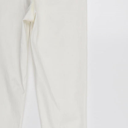 Denim & Co. Womens White  Denim Tapered Jeans Size 12 L29 in - Elastic Waist