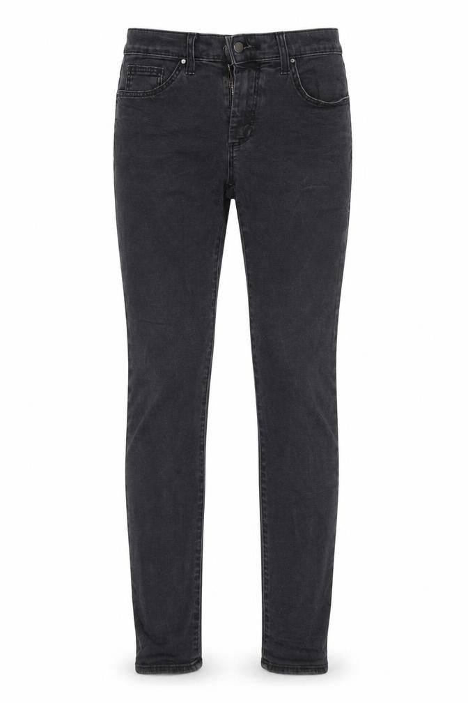 Topshop Womens Black  Denim Tapered Jeans Size 28 L32 in