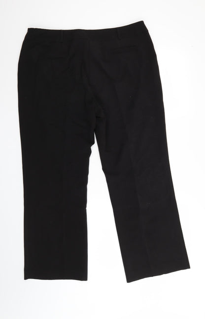 Petite Womens Black   Trousers  Size 36 in L28 in