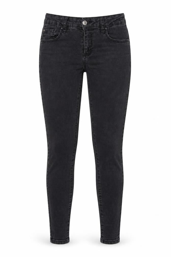 Womens UK Size 10 Denim & Co. Regular Fit Tapered Black Jeans