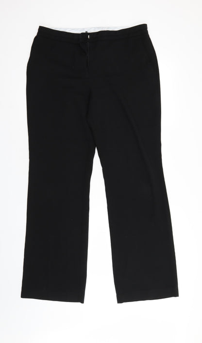 Womens UK Size 34 in Preworn Regular Fit  Black Trousers