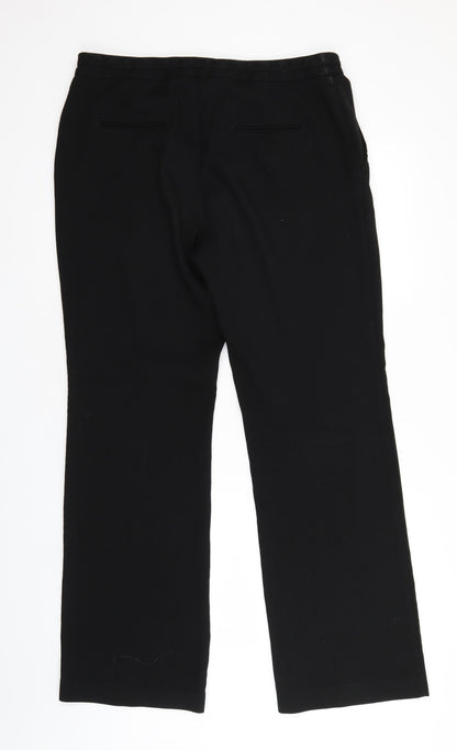 Womens UK Size 34 in Preworn Regular Fit  Black Trousers