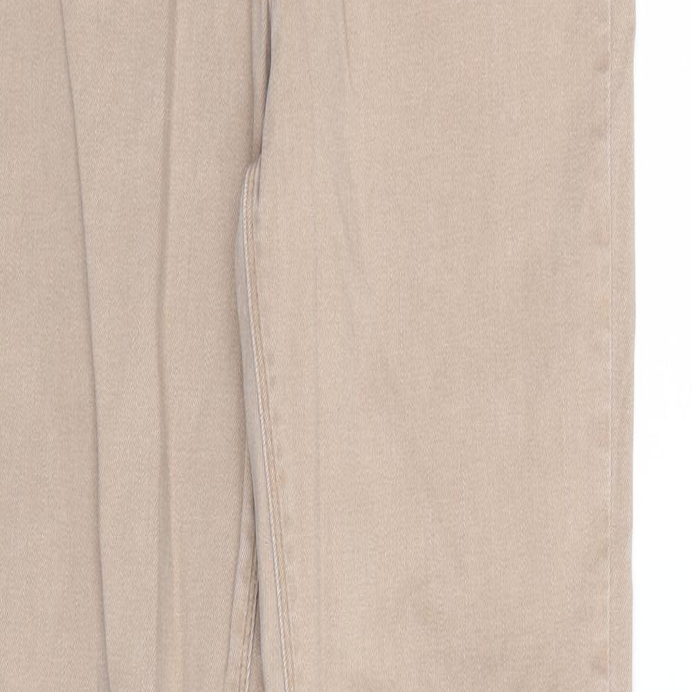 Womens UK Size 10 Vice Regular Fit Tapered Brown Jeans