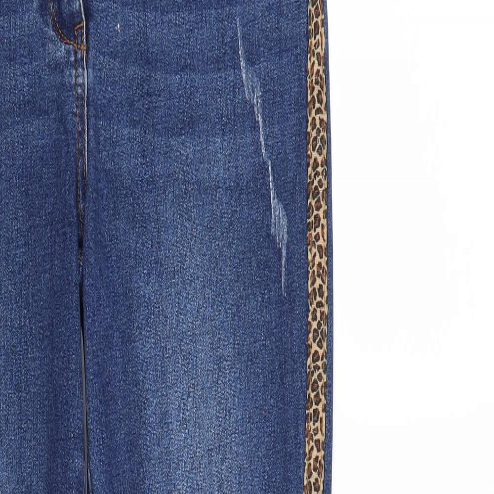 /Denim Womens Blue  Denim Tapered Jeans Size 8 L25 in
