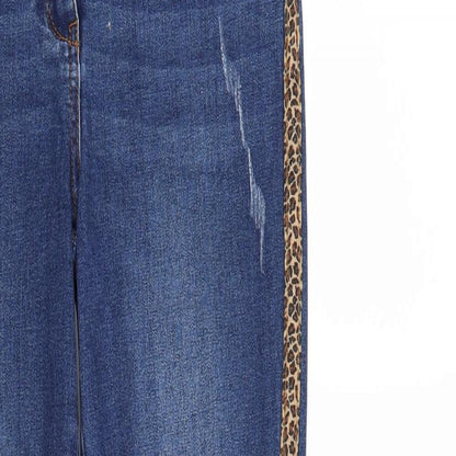 /Denim Womens Blue  Denim Tapered Jeans Size 8 L25 in