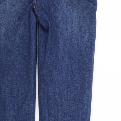 /Denim Womens Blue  Denim Tapered Jeans Size 8 L25 in