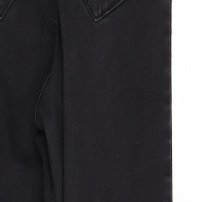 Denim & Co. Womens Black  Denim Tapered Jeans Size 14 L27 in