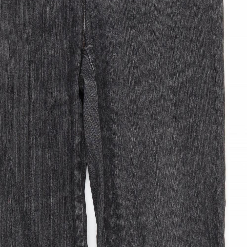 Gerry Weber Womens Black  Denim Straight Jeans Size 34 in L29 in