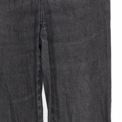 Gerry Weber Womens Black  Denim Straight Jeans Size 34 in L29 in