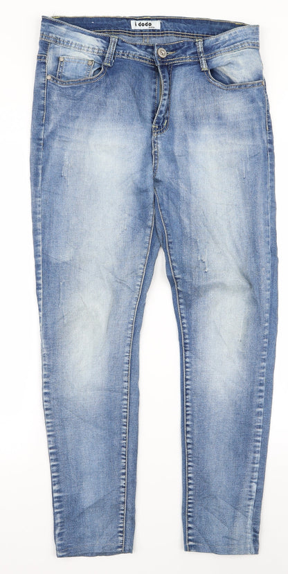 Dodo Mens Blue  Rayon Bootcut Jeans Size XL L23 in