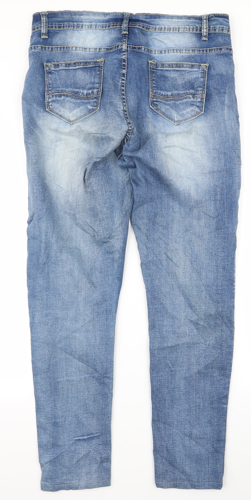 Dodo Mens Blue  Rayon Bootcut Jeans Size XL L23 in