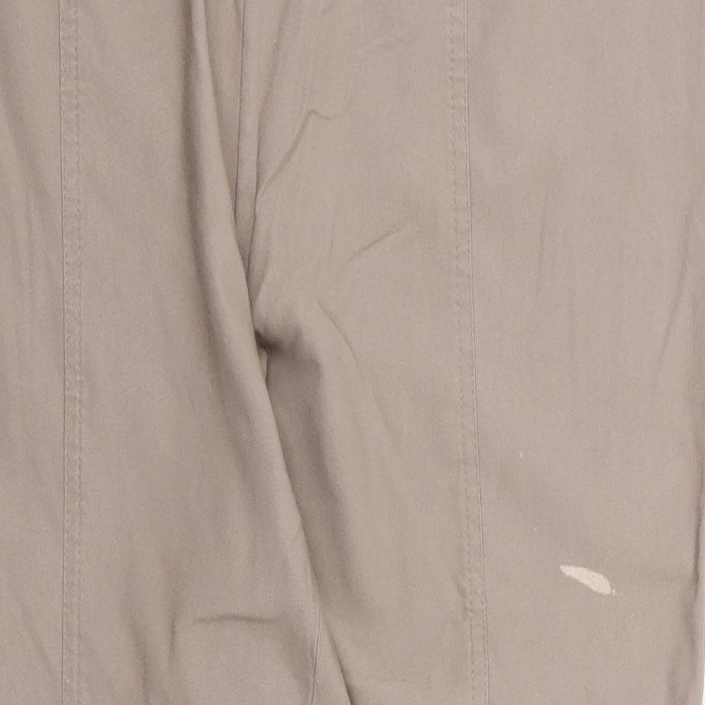 Womens UK Size 20 Preworn Regular Fit  Beige Trousers