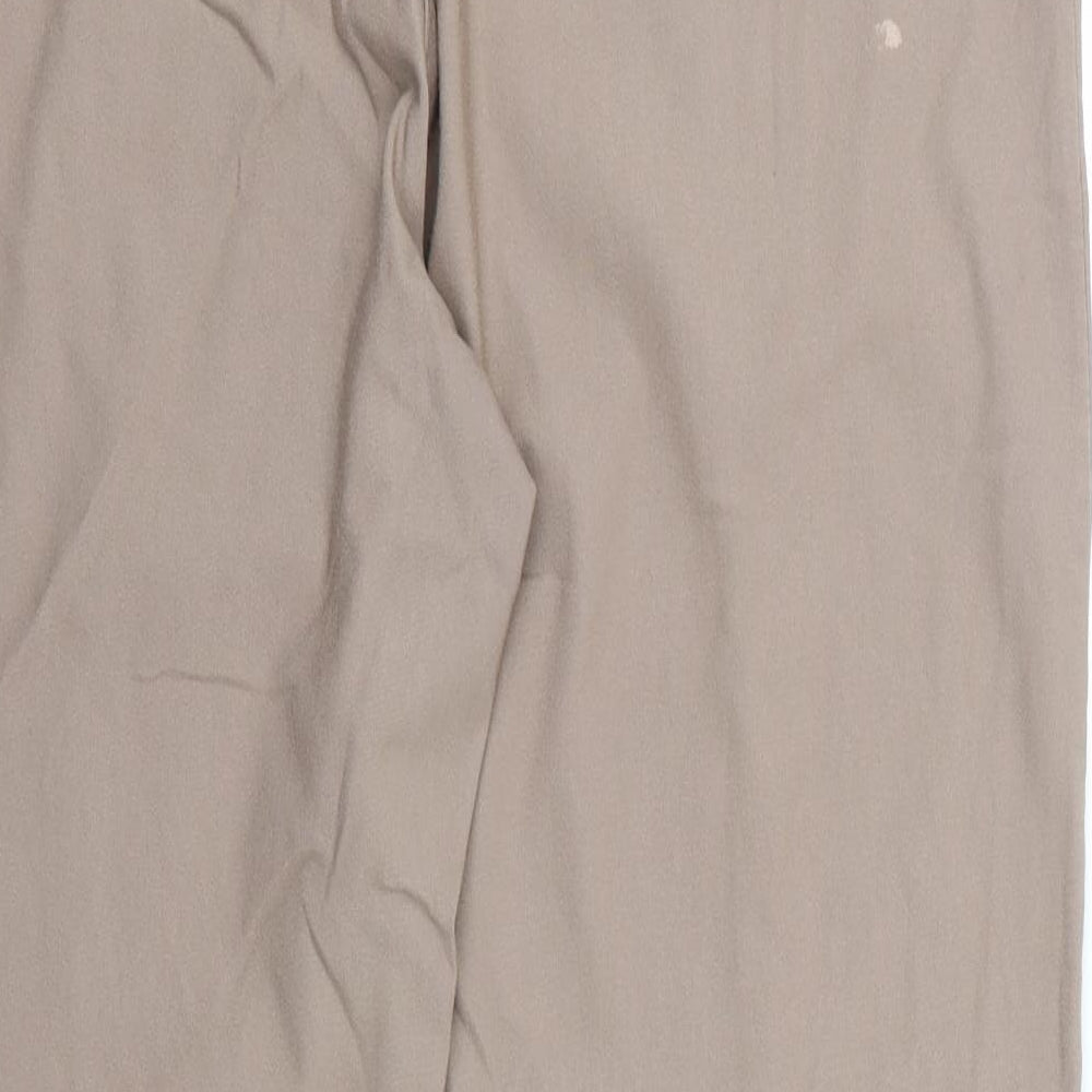 Womens UK Size 20 Preworn Regular Fit  Beige Trousers
