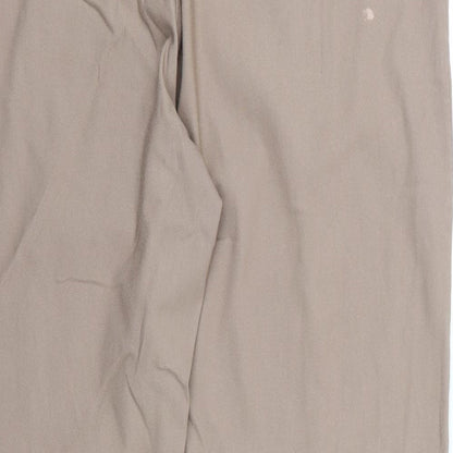 Womens UK Size 20 Preworn Regular Fit  Beige Trousers
